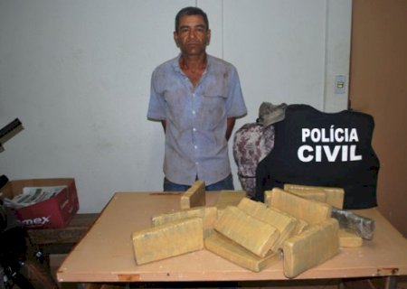 Policia Civil prende paulista transportando 15 quilos de maconha em Aral Moreira