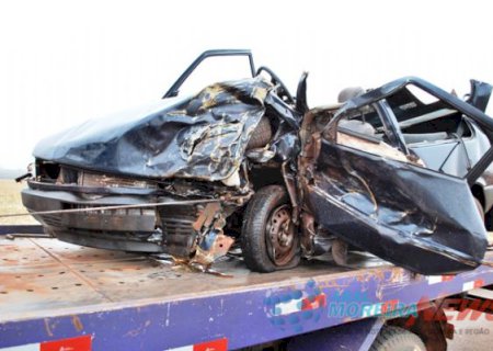 Choque frontal mata seguranças de Amambai em Aral Moreira