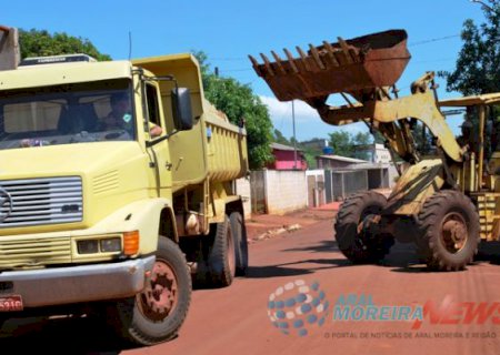 Secretaria de Obras intensifica trabalhos de limpeza em Aral Moreira