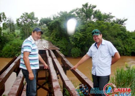 Estado e prefeituras iniciam recuperação de ponte sobre o Amambai