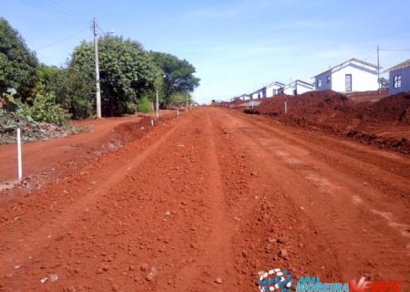 Ruas começam a ser preparadas para receber asfalto