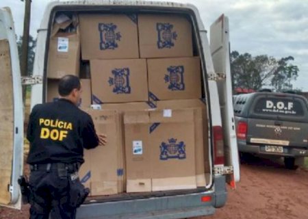 DOF apreende 25 mil caixas de cigarros contrabandeados na fronteira