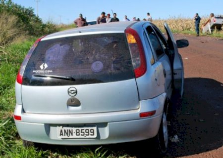 Acidente deixa mulher ferida na MS- 286 em Aral Moreira