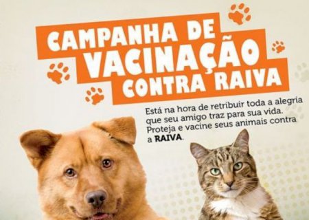 Começa Campanha de Vacinação Anti-rábica nesta 5ª