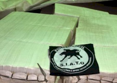 Camionete com 1,1 tonelada de maconha é abandona após perseguição policial