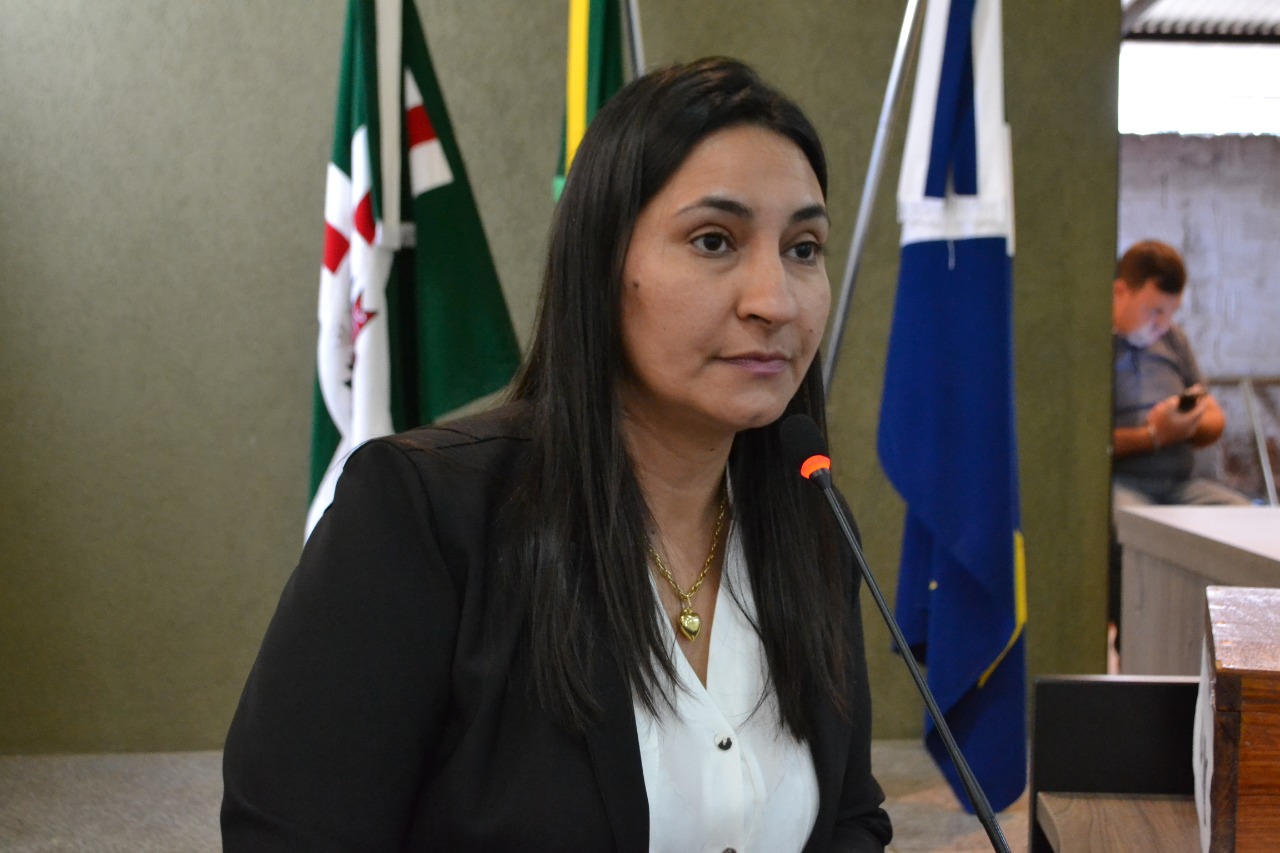 Em seu discurso, ap&oacute;s ser eleita presidente da Casa, a vereadora Professora Verinha destacou a uni&atilde;o e o fortalecimento do Poder Legislativo como suas metas frente a dire&ccedil;&atilde;o da C&acirc;mara Municipal.